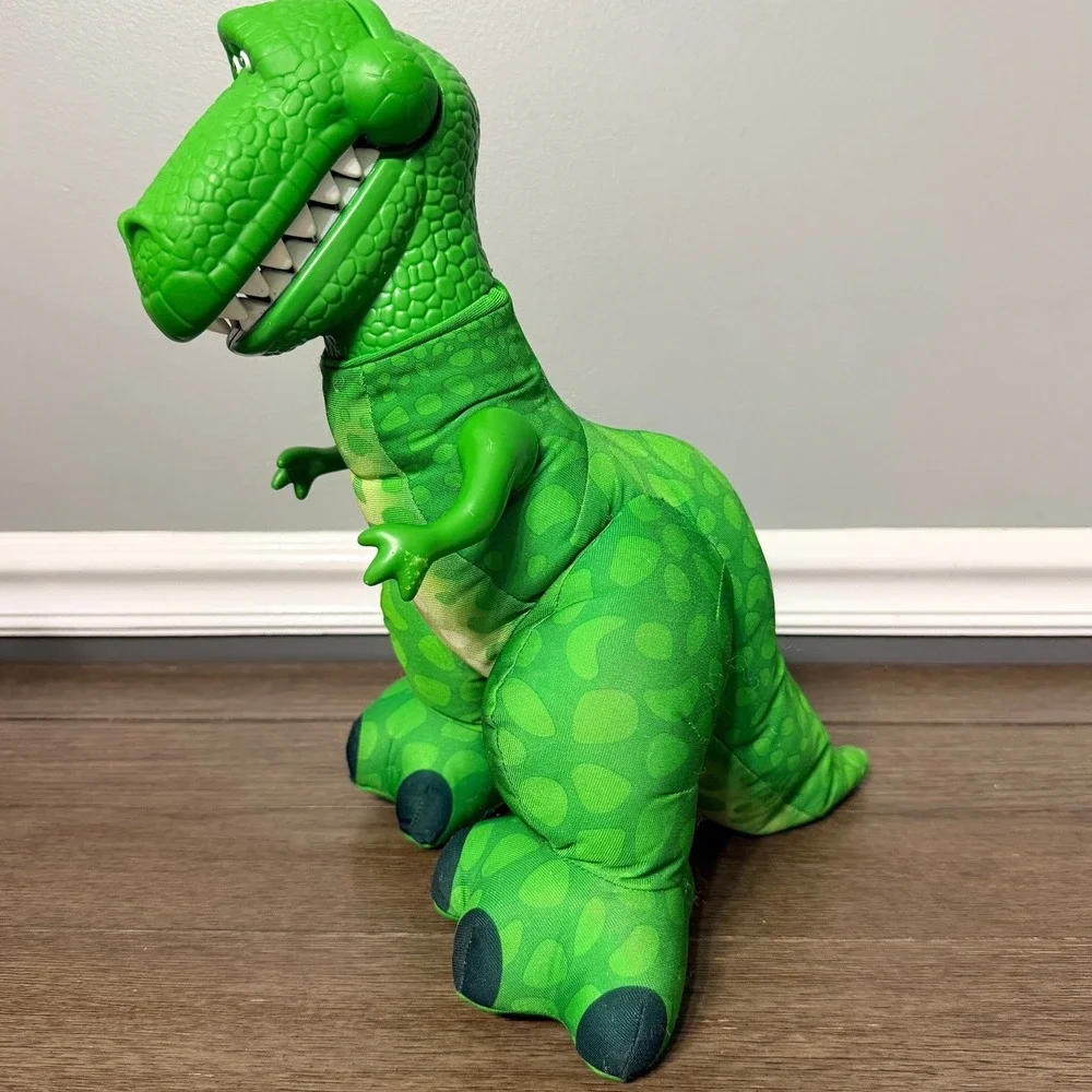 2009 Big Roarin' Rex Toy Story 3 Disney Pixar Fisher Price Squeeze to Roar Plush